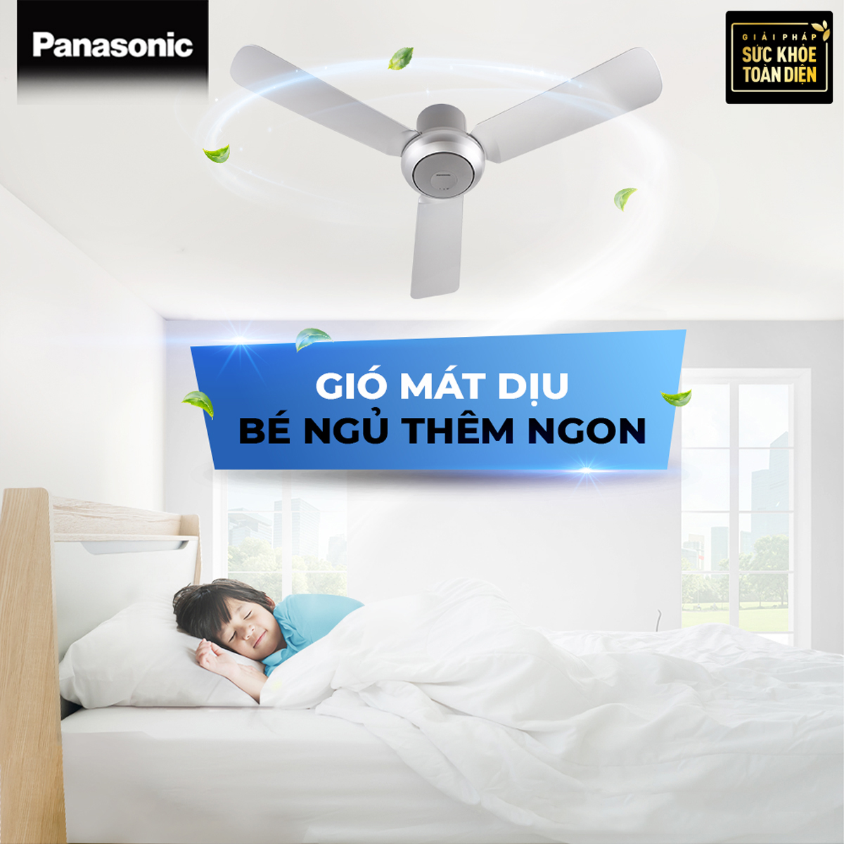 Quạt Trần Panasonic 3 Cánh F-48CZL